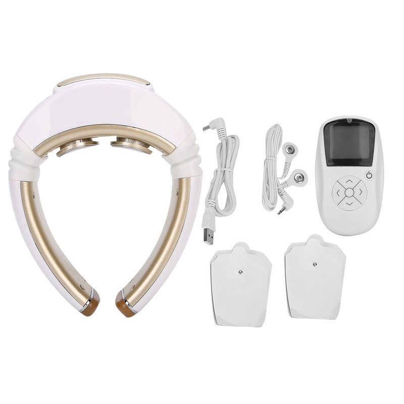 Electric Cervical Vertebra Massager Pulse Hot Compress Therapy Neck Massage