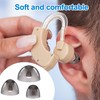 HINZIC 12 Pack Large/Medium/Small(10/8/6mm) Hearing Aids Domes, Silicone Hearing aids