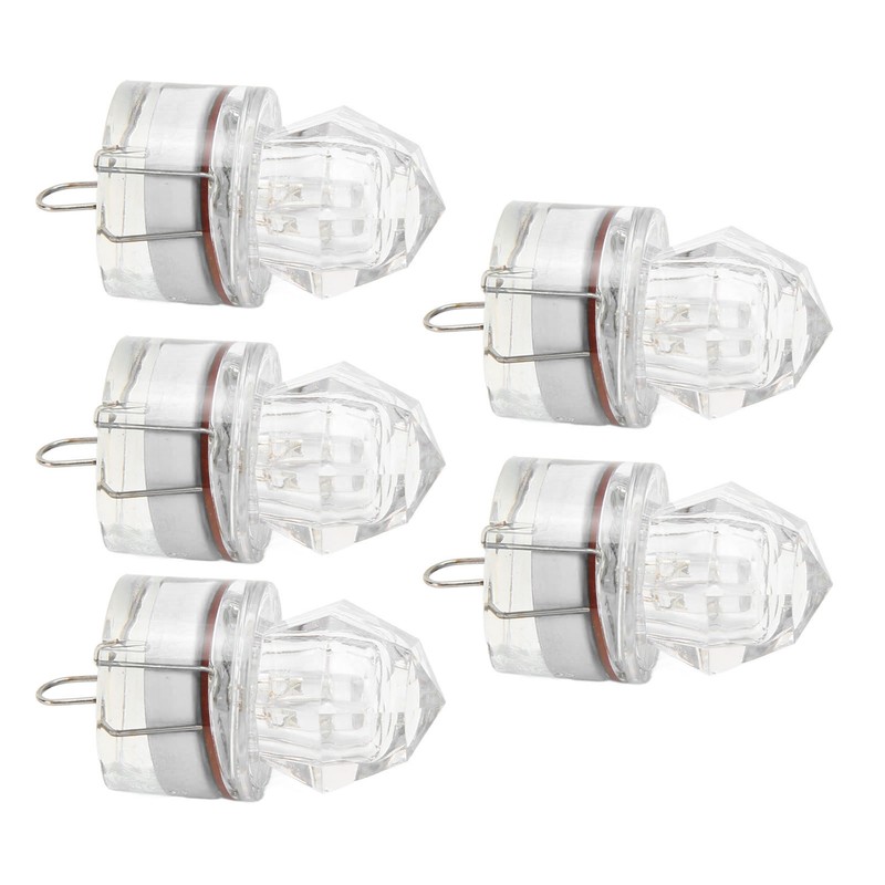5Pcs Fishing Lure Light Diamond Shape LED Corrosion Resistance Auto