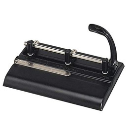 Martin Yale 5325B Master 5000 Series Hole Punch, Black, 9/32" Hole Diameter, Up To 32-sheets of 20 Pound Bond Paper, Adjustable Heads for 2-3 Hole Punching