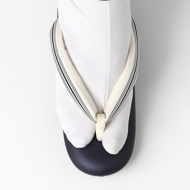 [TAYU-TAFU] Stretch Tabi Socks, Non-slip, Polyester, Japanese Accessories, White, white