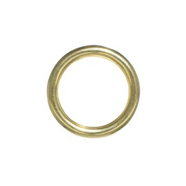 Craft County Metal O-Rings for Jewelry, Luggage, and Clothing - Brass 1 Inch (5 Pack)