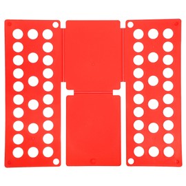 uxcell Shirt Folder Board, T-Shirt Clothes Folder Folding Board Foldable Plastic T-Shirt Organizer for Closet Wardrobe Drawer Easy Clothing Storage (Red, 18.9 x 15.7Inch)