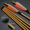 TOPARCHERY Premium 30" Carbon Hunting Arrows with 4" Real Turkey