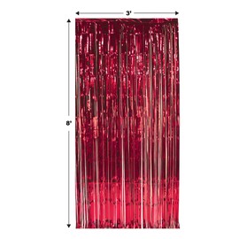 Beistle 1-Ply Flame Proof Gleam 'N Curtain, 8-Feet by 3-Feet