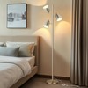 QiMH Tree Floor Lamp with 3 Light Bulbs, Standing Tall