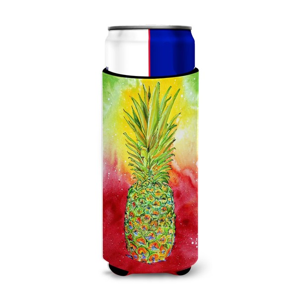 Caroline's Treasures 8395MUK Pineapple Michelob Ultra Koozies for slim cans,