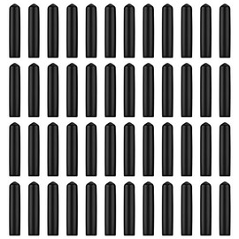 EBOOT Paquete de 48 tapas de goma negra para verter botellas de licor, dispensador, tapas antipolvo