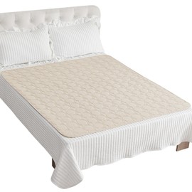 ZNSAYOTX Ultimate Cozy Blankets (68"x82") 100% Waterproof Bed Mat Blanket for Dog Pets, Couch Sofa Protector with Non-Slip Back Washable Durable, Pee Scratch Proof Easy to Clean (Beige)