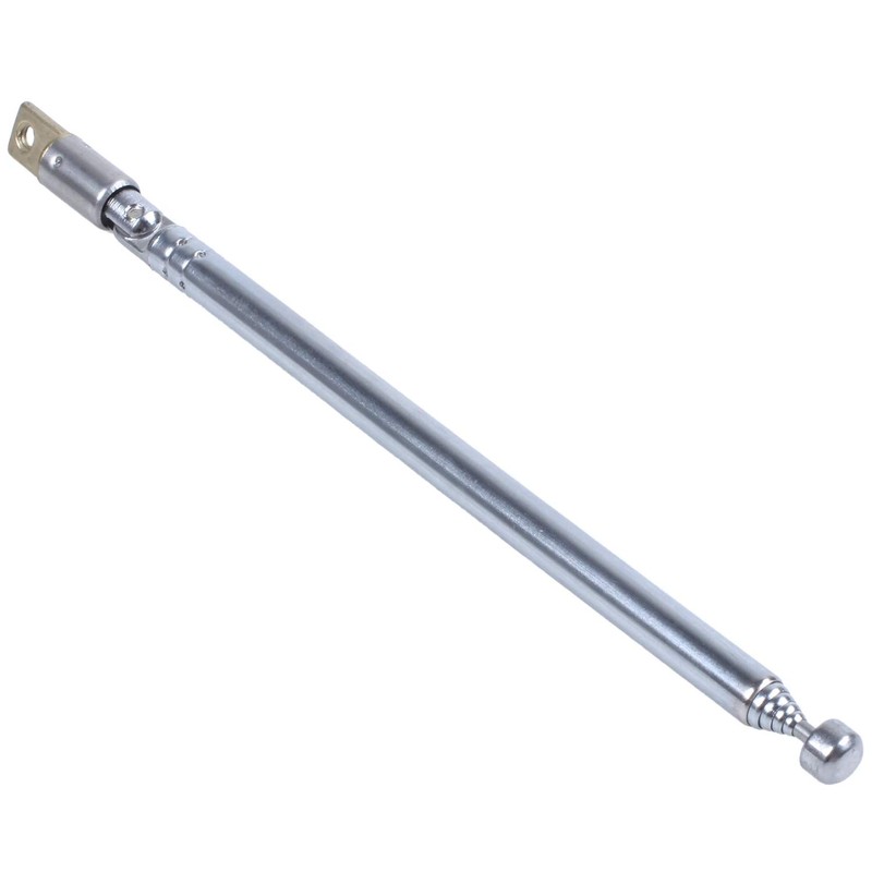 Replacement 49cm 19.3inch 6 Sections Telescopic Antenna Aerial for Radio