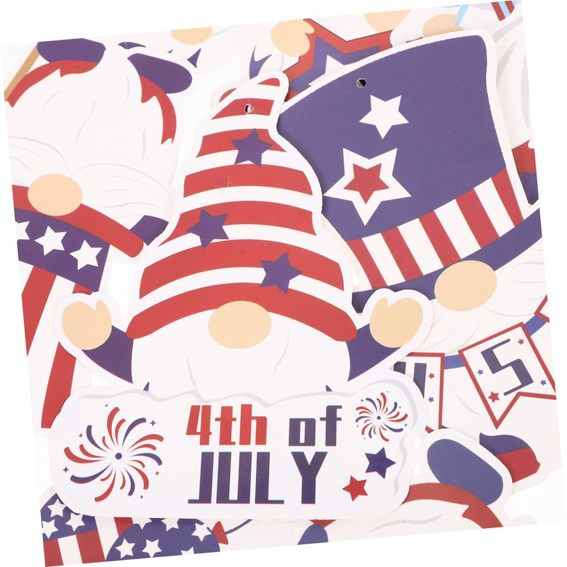 ABOOFAN 1set Independence Day Banner Patriotic Bunting for July Party