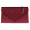 Girly HandBags Beautiful Satin Elegant Pleated Clutch Bag Shoulder Bag