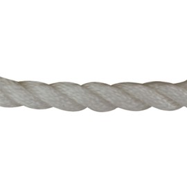Sea Dog 301110100WH-1 Twisted Nylon Anchor Line with Thimble, 3/8" x 100'