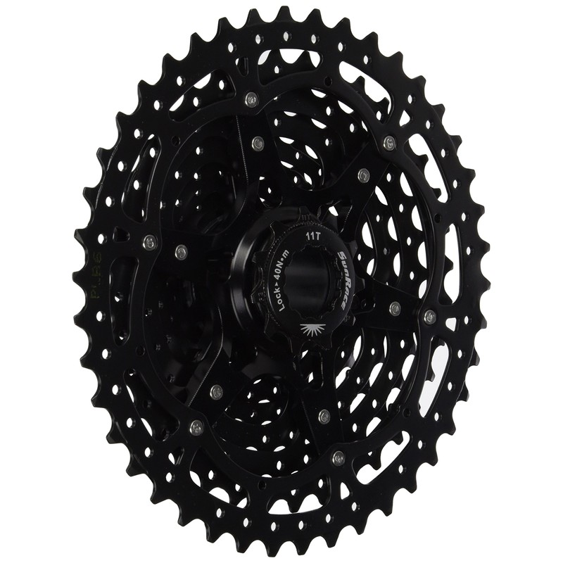 SunRace Unisex Csms3 1142t 10 Speed Cassette, Black, 10v 11-42