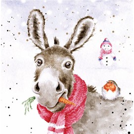 Wrendale Designs by Hannah Dale - "Muletide Greetings" - Christmas Card Box Set - Pack of 8