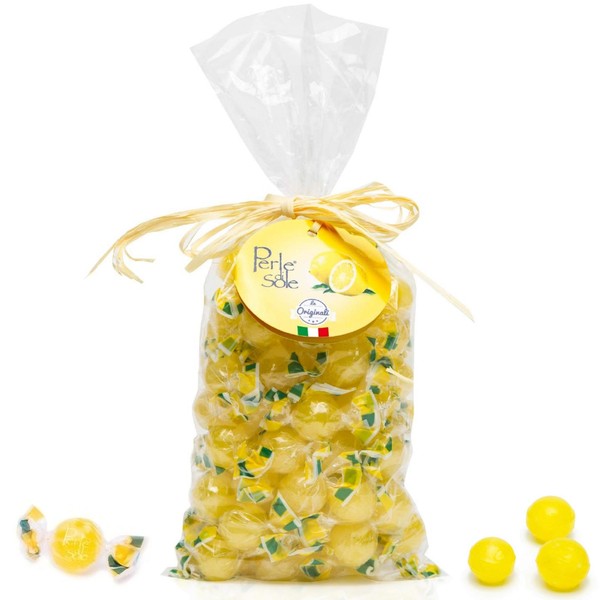 The original Perle di Sole Lemon Drops made with Essential Oils of Lemons from the Amalfi Coast (17.63 oz | 500 g)