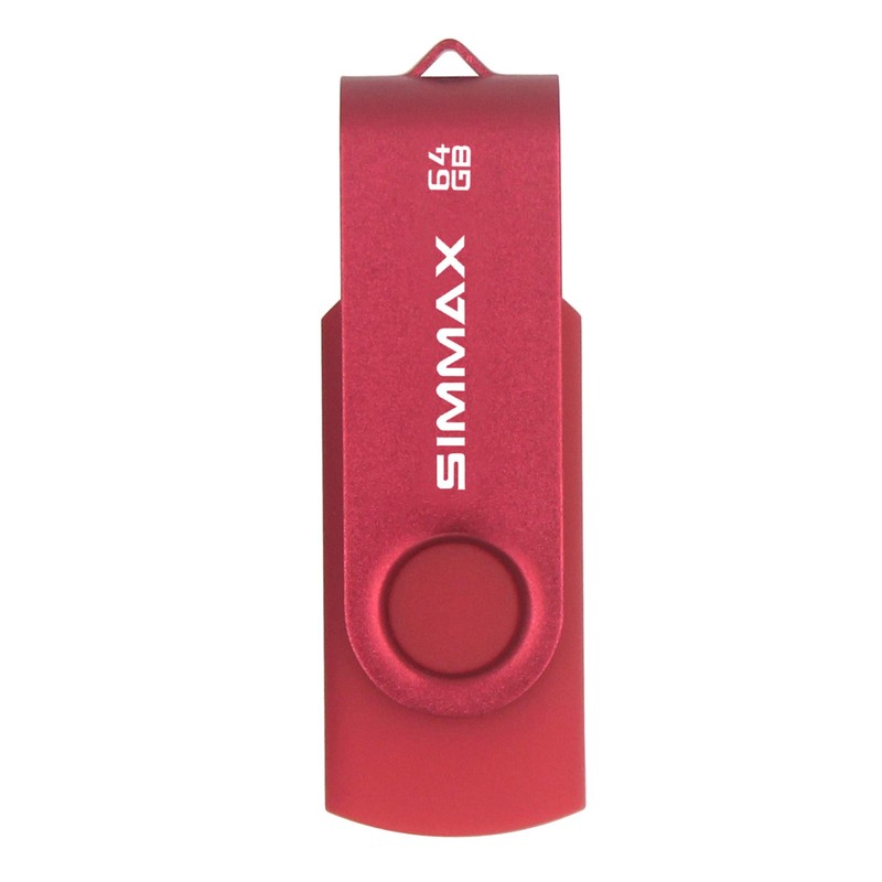 SIMMAX USB Flash Drives 2 Pack 32GB Memory Stick Swivel