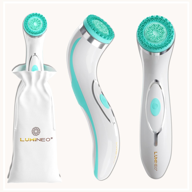 Lumineo Facial Cleansing Brush with Cleansing Gel, for Pore Exfoliating