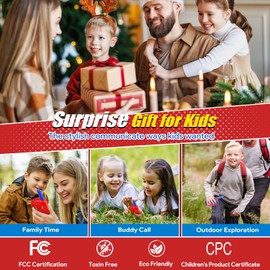 Vvinca Walkie Talkies for Kids Rechargeable, Spider Toys for Ages 3 4 5 6 7 8 9 10 Boys Girls Christmas Birthday Gifts for 3-12 Year Old, 2 Way Radio 22 CH VOX Long Range Walkie Talkie with Flashlight
