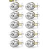 Lanwandeng 10 Pack Interior Door Knobs for Bedroom or Bathroom