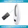 Comfort Zone 28" Oscillating Bladeless Tower Fan with Remote Control,