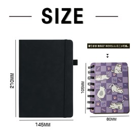 Horizontal Ruled A5 Notebook, 5 Colors Available, Memo Notepad, A5, Notepad, Diary, Notebook, Midori Notebook, A5