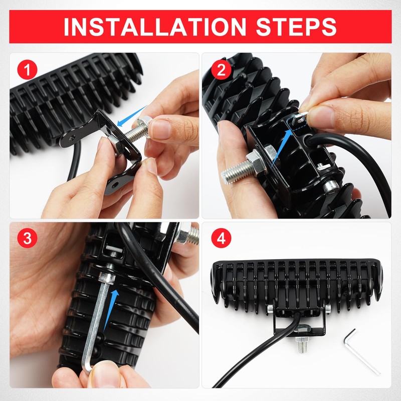 2 Pack Forklift Safety Light LED Forklift Warning Light, Pedestrian