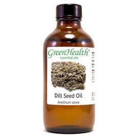 Dill Seed – 4 fl oz (118 ml) Glass Bottle w/Cap – 100% Pure Essential Oil – GreenHealth