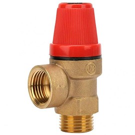 BE-TOOL Relief Valves 1/2" Male Pressure Reducing Valve Brass Safety Valve for Water/Oil/Gas (6Bar)