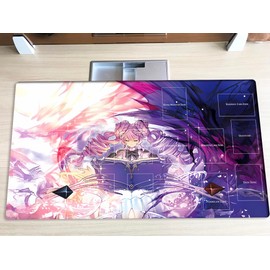New Mlikemat Playmat Vaalmonica Creato TCG CCG OCG Trading Card Game Mat Table Mat with Zones + Free Bag (YG001-147-A)