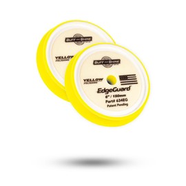 Buff and Shine - EdgeGuard Foam Buffing Pads - Yellow - 6" Polishing Pad - Pack of 2