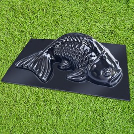 BETONEX 3D Fish Cement Molds Plastic ABS 2mm - Fish Scale Concrete Mold - Fish Stone Decor Garden Aquarium Plastic Mold - Concrete Molds and Forms Animals Reusable