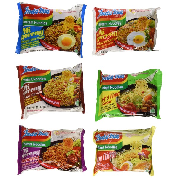 Indomie Variety Pack - 1 Case (30 Bags)
