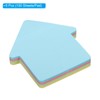 PATIKIL 2.7 x 2.7 Inch House Shape Sticky Notes, 6