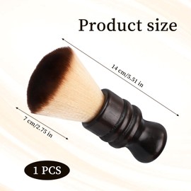 Vinyl Record Cleaner Brush, Anti-Static Record Player Cleaning Brush Soft Microfiber Bristles with Wooden Handle Dust Remover for LP Turntable CD Albums Cartridge