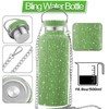 WINCHERRIA Diamond Water Bottle,Bling Water Bottle Rhinestone Stainless Steel Thermal