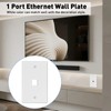 NataLink Ethernet Keystone Wall Plate 1-Port, RJ45 Wall Plate Single