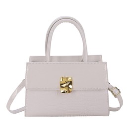 CLSSLVVBN Lightweight Women S Cowhide Briefcase Stylish And Convenient Women Cowhide Vintage Briefcase Stances Wallet PU Versatile, Beige