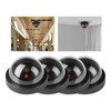 Dummy Dome Security Camera with Flashing Red LED Light Indoor