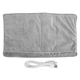 Electric Heated Foot Warmer USB Powered Foot Heating Pad Soft Plush Promotes Circulation Foot Warmer for Bed Office Trip