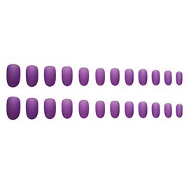 False Nails Full Cover Press On Nails for Women Girls French Oval Matte Fake Nails Artificial Finger Nails with Design Glue On Toenails for Women 24pcs/set