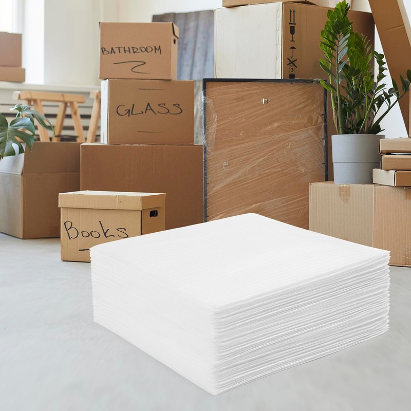 50 Pack Foam Pouches 8x8 inch, Cushion Foam Pouches for