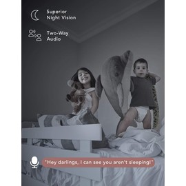 Nooie Baby Monitor with 32G SD,360-degree Baby WiFi Monitor1080P Smart Baby Monitor with Motion Tracking, IR Night Vision, 2 Way Audio &Sound Detection, Works with Alexa, SD Card and Cloud