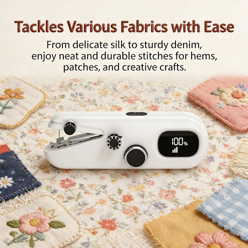 Handheld Sewing Machine for Adults, Complete Sewing Kit for Beginners,