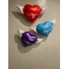 Happy Heavenly Father's Day Balloons heart shaped with angel wings