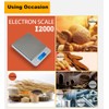 Báscula digital de cocina, de acero inoxidable de alta precisión,