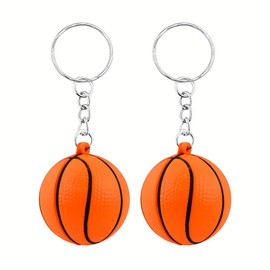 2 Piece Basketball Keychain Gift for Boys Girls Basket ball Keychain for Player Coach Sports Gifts for Men Women Basketball Fans Lovers Gifts for Teen Boys Girls Sport Bag Backpack Accessories