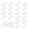 20 Pack Plastic Pacifier Clip Bulk 3/4 inch Bib Clips
