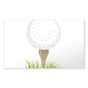 CafePress Golf Tee Sticker Rectangle Bumper Sticker Car Decal