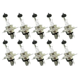 CARALL Halogen Bulbs 24 V for Trucks (H4 24 V 75/70 W P43t) Pack of 10